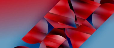 Birbirine kenetlenmiş üçgenler ve dairelerden oluşan büyüleyici soyut arkaplan, hem zerafet hem de modernlik saçan şaşırtıcı şekiller ve desenler oluşturur.