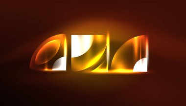 Soyut arka plan vektörü neon parlayan geometrik elementler. Duvar kağıdı, afiş, arkaplan, iniş sayfası, duvar resimleri, davetiyeler, posterler için yüksek teknoloji tasarımı