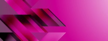 Üçgenler, çizgiler ve yuvarlak şekiller - dinamik geometrik soyut arkaplan. Duvar kağıdı, afiş, arkaplan, iniş sayfası, duvar sanatı, davetiye, baskılar için görsel senfoni