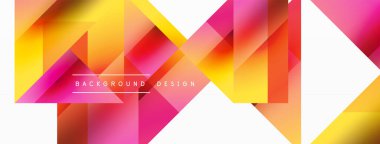 Parlak daire, kare, üçgen minimalist geometrik arkaplanı şekillendirir. Gösterişli, çağdaş tasarım dijital tasarımlar, sunumlar, web sitesi afişleri, sosyal medya paylaşımları için biraz sofistike