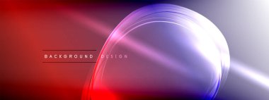 Vektör soyut arkaplan - sıvı gradyan üzerinde sıvı şeffaf kabarcık şekilleri gölgeler ve ışık efektleri