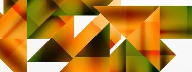 Büyüleyici vektör soyutlaması. Üçgenler büyüleyici dansla kesişiyor, dinamik geometrik zemin hazırlıyorlar. Şekil ve açıların birleşimi modern tasarımın sanatsal senfonisini yaratır.