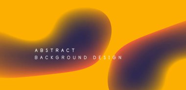 Sıvı ve geometrik elementlerle soyut vektör arkaplanı. Biçim ve renklerin uyumlu bir karışımı, duvar kağıdı, pankart, arkaplan, iniş sayfası için dinamik ve büyüleyici görsel manzara