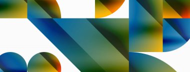 Çemberler ve çeşitli şekiller birleşerek çağdaş zemin oluşturarak yaratıcılığı ateşliyor. Dijital tasarımlar, sunumlar, web sitesi afişleri, sosyal medya paylaşımları için tasarım