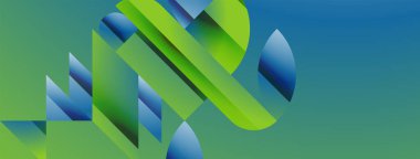 Basit geometrik formlar - dinamik geometrik soyut arkaplan. Duvar kağıdı, afiş, arkaplan, iniş sayfası, duvar sanatı, davetiye, baskılar, posterler için görsel senfoni