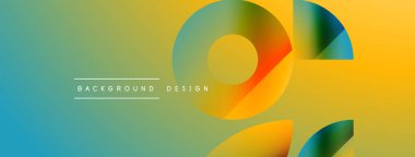 Basit geometrik formlar - dinamik geometrik soyut arkaplan. Duvar kağıdı, afiş, arkaplan, iniş sayfası, duvar sanatı, davetiye, baskılar, posterler için görsel senfoni