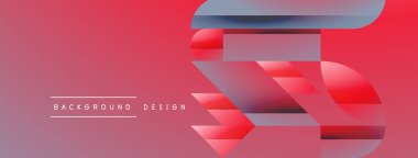 Basit geometrik formlar - dinamik geometrik soyut arkaplan. Duvar kağıdı, afiş, arkaplan, iniş sayfası, duvar sanatı, davetiye, baskılar, posterler için görsel senfoni