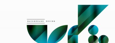 Çemberler ve çeşitli şekiller birleşerek çağdaş zemin oluşturarak yaratıcılığı ateşliyor. Dijital tasarımlar, sunumlar, web sitesi afişleri, sosyal medya paylaşımları için tasarım