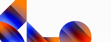 Serene gradyan şablonu. Çemberler ve üçgenler minimalist mükemmellikte karışıyor. Biçim ve renklerin nazik bir şekilde birleşmesi dengeli ama büyüleyici bir zemin oluşturur, modern karmaşıklığı somutlaştırır.