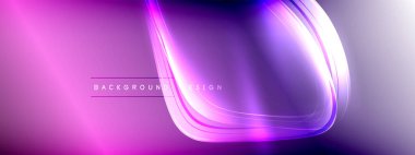 Vektör soyut arkaplan - sıvı gradyan üzerinde sıvı şeffaf kabarcık şekilleri gölgeler ve ışık efektleri