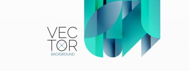 Dinamik soyut vektör arkaplanı. Dairelerin, karelerin ve üçgenlerin uyumlu birleşimi. Geometrik elementler büyüleyici bir zemin oluşturmak için birbirine dolanır. Her şekil biçimlerin kaleydoskopuna katkıda bulunur