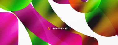 Metalik parlak geometrik yüzeyler, yuvarlak şekiller ve daireler. Duvar kağıdı, afiş, arkaplan, kart, kitap illüstrasyonu, iniş sayfası için dijital ağ geleceksel şablonu