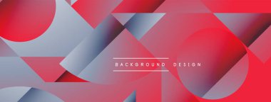 Basit geometrik formlar - dinamik geometrik soyut arkaplan. Duvar kağıdı, afiş, arkaplan, iniş sayfası, duvar sanatı, davetiye, baskılar, posterler için görsel senfoni