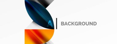 Soyut geometrik şekilli geometrik arkaplan. Yaratıcı teknoloji kavramı, dijital sanat, sosyal iletişim, poster, kapak, afiş, broşür, web sitesi için modern bilim