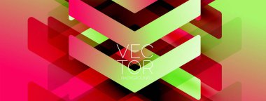 Enerjik geometrik arkaplan harmonik hareket içinde dinamik oklardan oluşan bir dizi içeriyor, hız, çeviklik ve kasıtlı akış duygusunu çağrıştırıyor