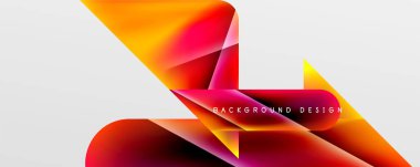 Triangle fluid color gradient abstract background. Vector Illustration For Wallpaper, Banner, Background, Card, Book Illustration, landing page