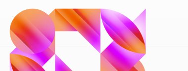 Serene gradyan şablonu. Çemberler ve üçgenler minimalist mükemmellikte karışıyor. Biçim ve renklerin nazik bir şekilde birleşmesi dengeli ama büyüleyici bir zemin oluşturur, modern karmaşıklığı somutlaştırır.