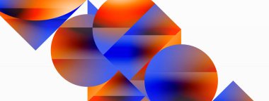 Serene gradyan şablonu. Çemberler ve üçgenler minimalist mükemmellikte karışıyor. Biçim ve renklerin nazik bir şekilde birleşmesi dengeli ama büyüleyici bir zemin oluşturur, modern karmaşıklığı somutlaştırır.