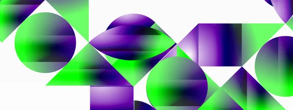 Serene 그라데이션 템플릿 삼각형은 미니멀리즘의 완벽함을 섞는다 형태와 색상의 부드러운 — 스톡 벡터