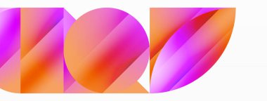 Serene gradyan şablonu. Çemberler ve üçgenler minimalist mükemmellikte karışıyor. Biçim ve renklerin nazik bir şekilde birleşmesi dengeli ama büyüleyici bir zemin oluşturur, modern karmaşıklığı somutlaştırır.