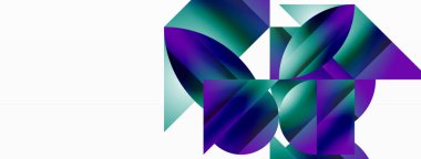 Serene gradyan şablonu. Çemberler ve üçgenler minimalist mükemmellikte karışıyor. Biçim ve renklerin nazik bir şekilde birleşmesi dengeli ama büyüleyici bir zemin oluşturur, modern karmaşıklığı somutlaştırır.