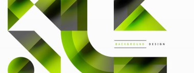 Parlak daire, kare, üçgen minimalist geometrik arkaplanı şekillendirir. Gösterişli, çağdaş tasarım dijital tasarımlar, sunumlar, web sitesi afişleri, sosyal medya paylaşımları için biraz sofistike