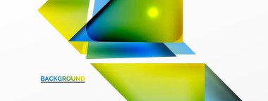 Dinamik 3d geometrik soyut arkaplan. Üçgenler ve diğer basit formlar. Duvar Kağıdı, Sancak, Arkaplan, Kart, Kitap İllüstrasyonu, İniş Sayfası