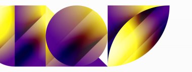 Minimalizm, gradyan cazibesiyle buluşur. Geometrik şekiller sakin bir arka planda birbirine dolanır. İnce renkler birleşir, dinamik bir tuval oluşturur, modern estetiğin kanıtıdır.