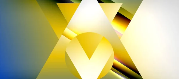 Triangle Abstract Background Shiny Glossy Effects Vector Illustration Wallpaper Banner — 图库矢量图片