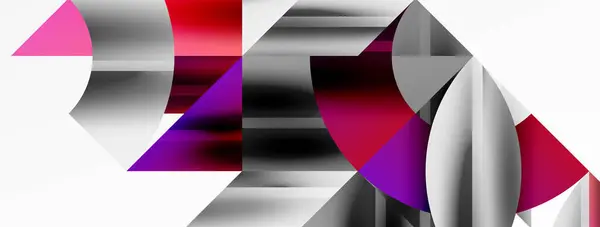創造的な技術 デジタルアート ソーシャルコミュニケーション 現代科学を象徴する抽象的な幾何学的形状 ポスター カバー バナー パンフレット ウェブサイトに最適 — ストックベクタ