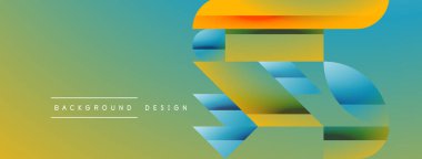 Basit geometrik formlar - dinamik geometrik soyut arkaplan. Duvar kağıdı, afiş, arkaplan, iniş sayfası, duvar sanatı, davetiye, baskılar, posterler için görsel senfoni