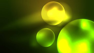 Neon parlayan daireler, sihirli enerji uzay ışığı konsepti, soyut arka plan duvar kağıdı tasarımı