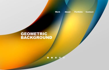 Abstract liquid background for your landing page design. Web page for website or mobile app wallpaper