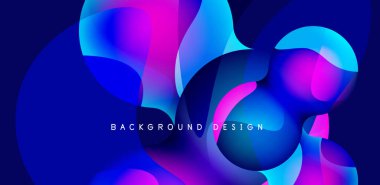 Bright abstract background glossy shiny circle and sphere composition. Minimalist geometric vector Illustration For Wallpaper, Banner, Background, Card