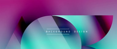 Birbirine kenetlenmiş üçgenler ve dairelerden oluşan büyüleyici soyut arkaplan, hem zerafet hem de modernlik saçan şaşırtıcı şekiller ve desenler oluşturur.