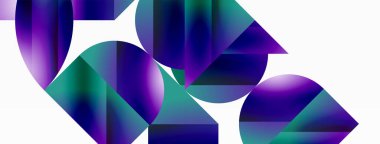 Serene gradyan şablonu. Çemberler ve üçgenler minimalist mükemmellikte karışıyor. Biçim ve renklerin nazik bir şekilde birleşmesi dengeli ama büyüleyici bir zemin oluşturur, modern karmaşıklığı somutlaştırır.