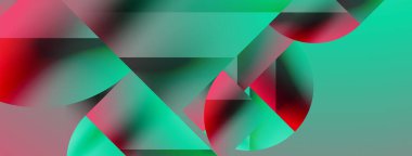 Basit geometrik formlar - dinamik geometrik soyut arkaplan. Duvar kağıdı, afiş, arkaplan, iniş sayfası, duvar sanatı, davetiye, baskılar, posterler için görsel senfoni