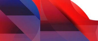 Geometrik füzyon - üçgenlerin soyut harmonisi ve minimalist arkaplan tasarımında daireler. Duvar kağıdı, afiş, arkaplan, iniş sayfası, duvar sanatı, davetiye, baskı için şekil ve satır tasarımı