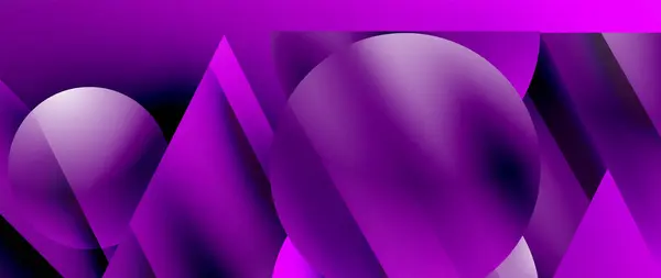 Fond Abstrait Captivant Composé Triangles Cercles Entrelacés Formant Une Danse — Image vectorielle