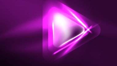 Karanlıkta ışık efektli tekno neon üçgenler
