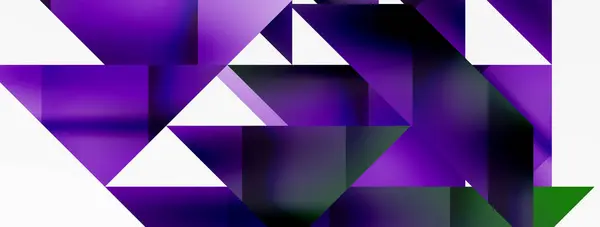Anschauliche Abstraktion Entfaltet Sich Dreiecke Nahtloser Harmonie Die Dynamischen Geometrischen — Stockvektor