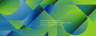 Basit geometrik formlar - dinamik geometrik soyut arkaplan. Duvar kağıdı, afiş, arkaplan, iniş sayfası, duvar sanatı, davetiye, baskılar, posterler için görsel senfoni