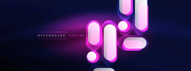 Parlak yuvarlak şekiller soyut arkaplan. Duvar kağıdı, afiş, sunum, arkaplan şablonu