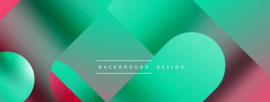 Basit geometrik formlar - dinamik geometrik soyut arkaplan. Duvar kağıdı, afiş, arkaplan, iniş sayfası, duvar sanatı, davetiye, baskılar, posterler için görsel senfoni