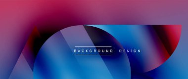 Birbirine kenetlenmiş üçgenler ve dairelerden oluşan büyüleyici soyut arkaplan, hem zerafet hem de modernlik saçan şaşırtıcı şekiller ve desenler oluşturur.