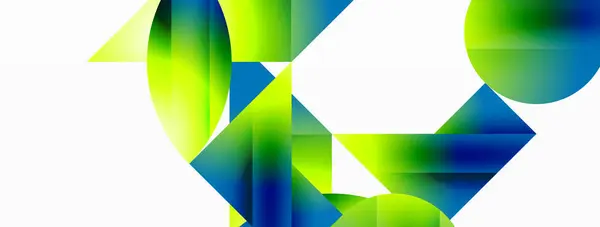 Minimalisme Rencontre Allure Gradient Les Formes Géométriques Entrelacent Dans Contexte — Image vectorielle