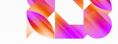 Serene gradyan şablonu. Çemberler ve üçgenler minimalist mükemmellikte karışıyor. Biçim ve renklerin nazik bir şekilde birleşmesi dengeli ama büyüleyici bir zemin oluşturur, modern karmaşıklığı somutlaştırır.