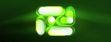 Neon dairesi soyut arkaplan. Duvar kağıdı, afiş, sunum, arkaplan şablonu