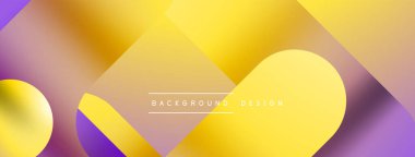 Basit geometrik formlar - dinamik geometrik soyut arkaplan. Duvar kağıdı, afiş, arkaplan, iniş sayfası, duvar sanatı, davetiye, baskılar, posterler için görsel senfoni