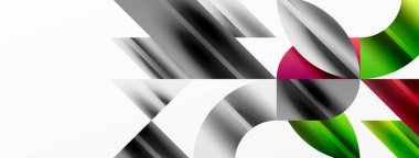 Yaratıcı teknolojiyi, dijital sanatı, sosyal iletişimi ve modern bilimi sembolize eden soyut geometrik şekiller. Posterler, kapaklar, afişler, broşürler ve web siteleri için ideal